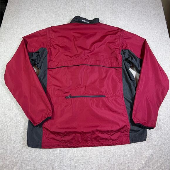 Pearl Izumi Men XL Red Black Long Sleeve Zip Front Lightweight Cycling Jacket - Picture 2 of 11